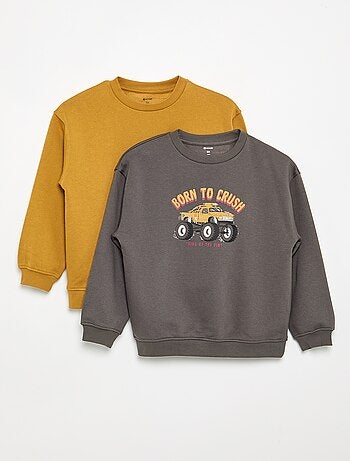 Lot de 2 sweats à manches longues