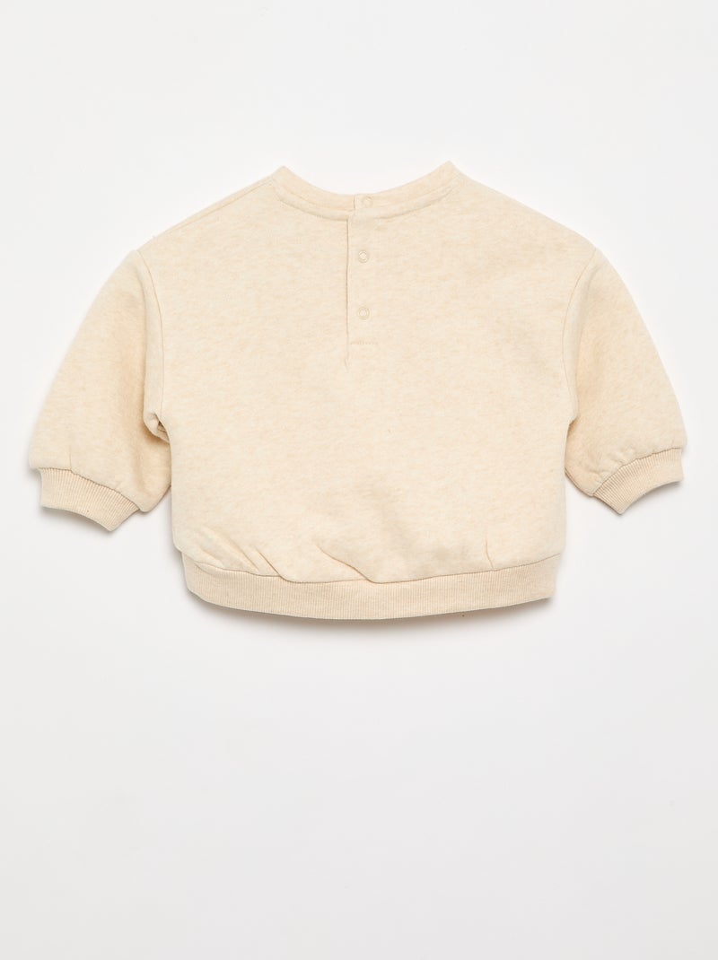 Lot de 2 sweats en molleton Beige - Kiabi