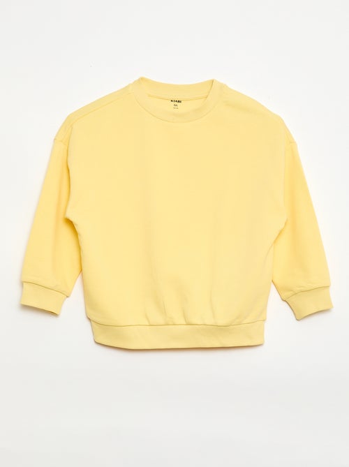 Lot de 2 sweats french terry en coton - Kiabi Lot de 2 sweats french terry en coton - Kiabi