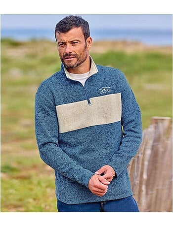 Lot de 2 Sweats Molleton Bicolores - ATLAS FOR MEN