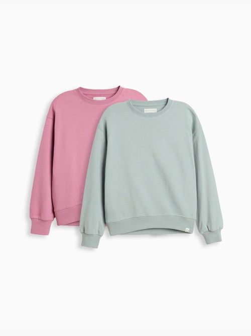 Lot de 2 sweats molleton, MO Fashion - Kiabi Lot de 2 sweats molleton, MO Fashion - Kiabi