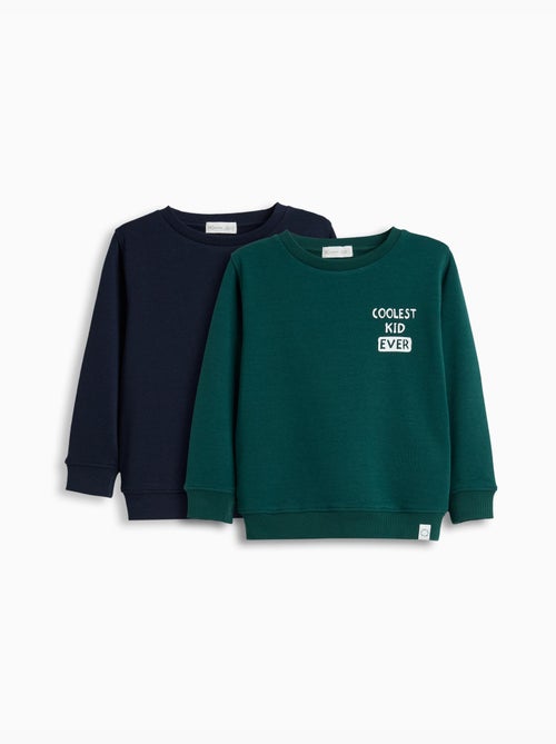 Lot de 2 sweats molleton, MO Fashion - Kiabi