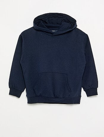 Lot de 2 sweats unis à capuche