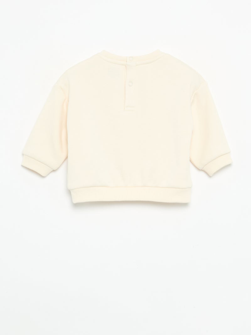 Lot de 2 sweats unis Blanc - Kiabi