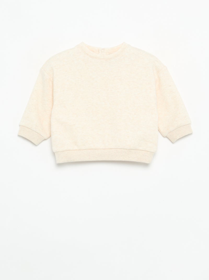 Lot de 2 sweats unis Blanc - Kiabi