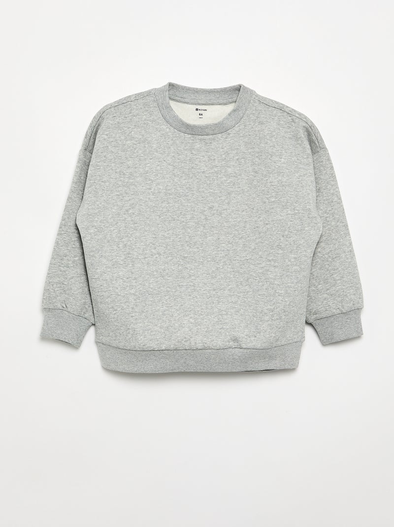 Lot de 2 sweats unis Gris - Kiabi