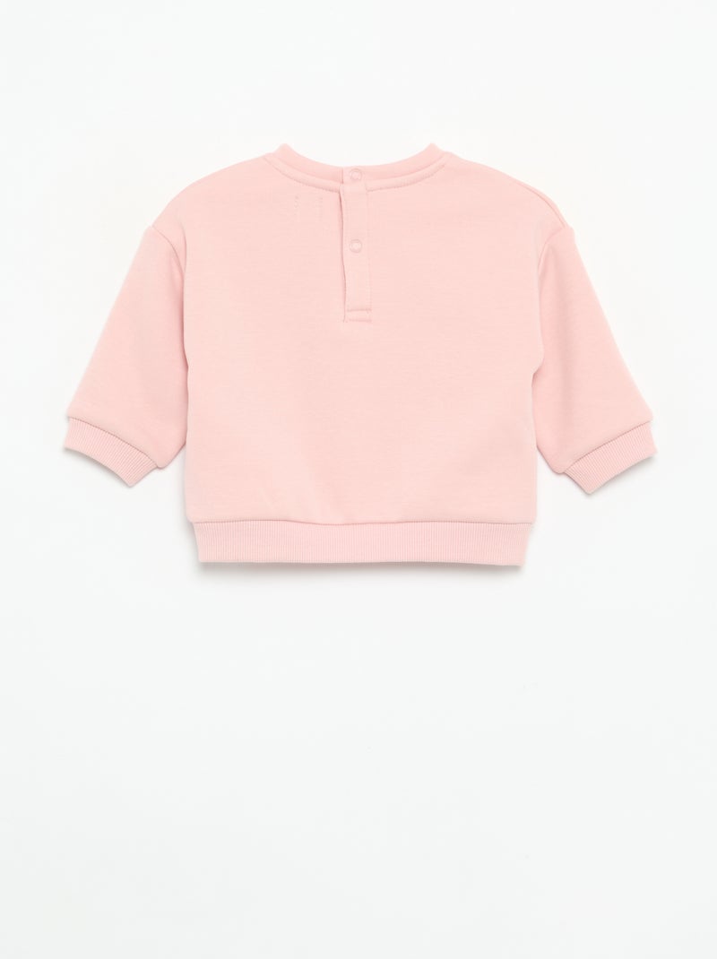 Lot de 2 sweats unis Rose - Kiabi
