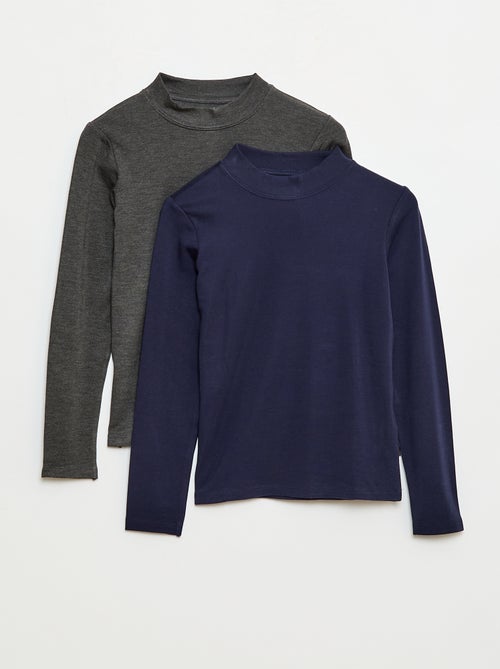 Lot de 2 t-shirt col roulé - Kiabi