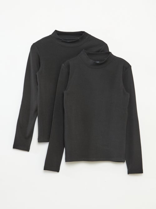 Lot de 2 t-shirt col roulé - Kiabi