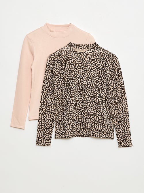 Lot de 2 t-shirt col roulé - Kiabi