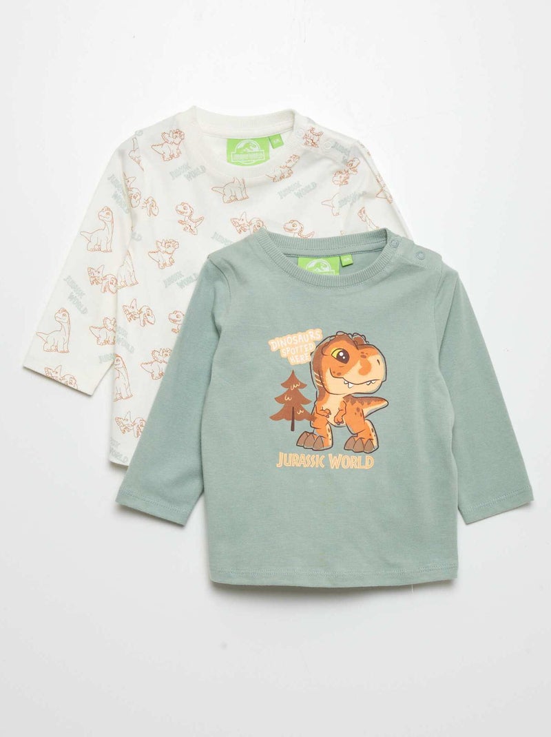 Lot de 2 t-shirt 'Jurassic World' Vert - Kiabi