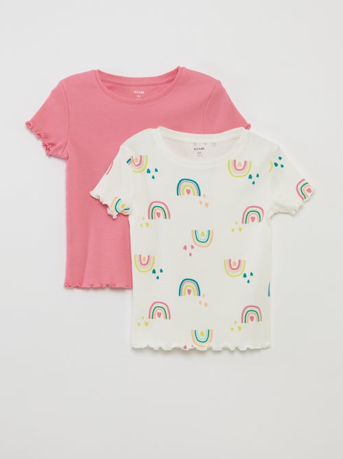 Lot de 2 t-shirts à manches courtes - Kiabi