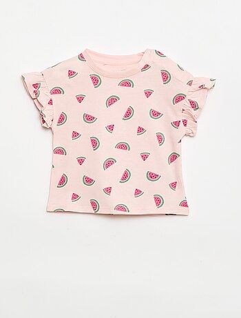 Lot de 2 T-shirts à manches courtes en jersey de coton