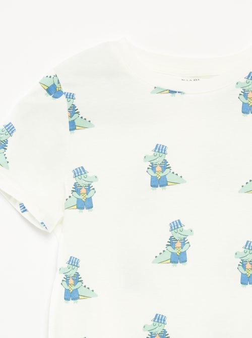 Lot de 2 t-shirts à manches courtes et col rond - Kiabi