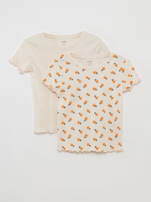 Lot de 2 t-shirts à manches courtes - Kiabi