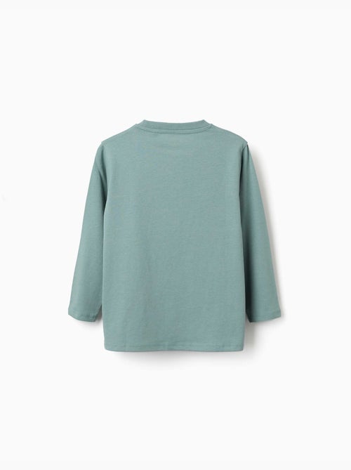 Lot de 2 T-shirts à manches longues avec imprimés - Kiabi