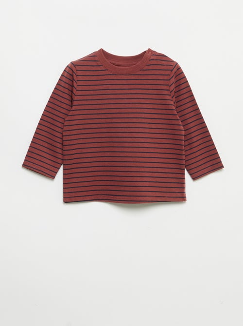 Lot de 2 T-shirts à manches longues - Kiabi