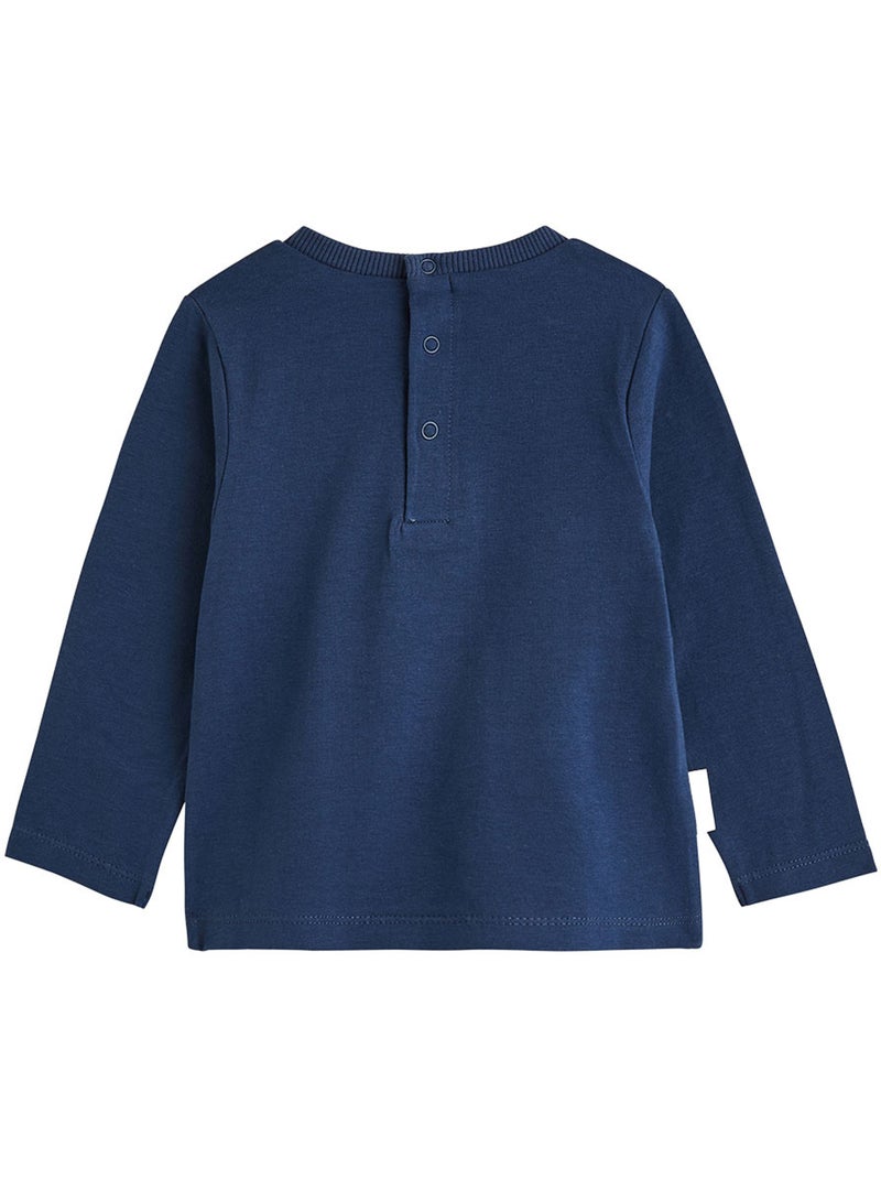 Lot de 2 t-shirts bébé manches longues mathéo Bleu - Kiabi