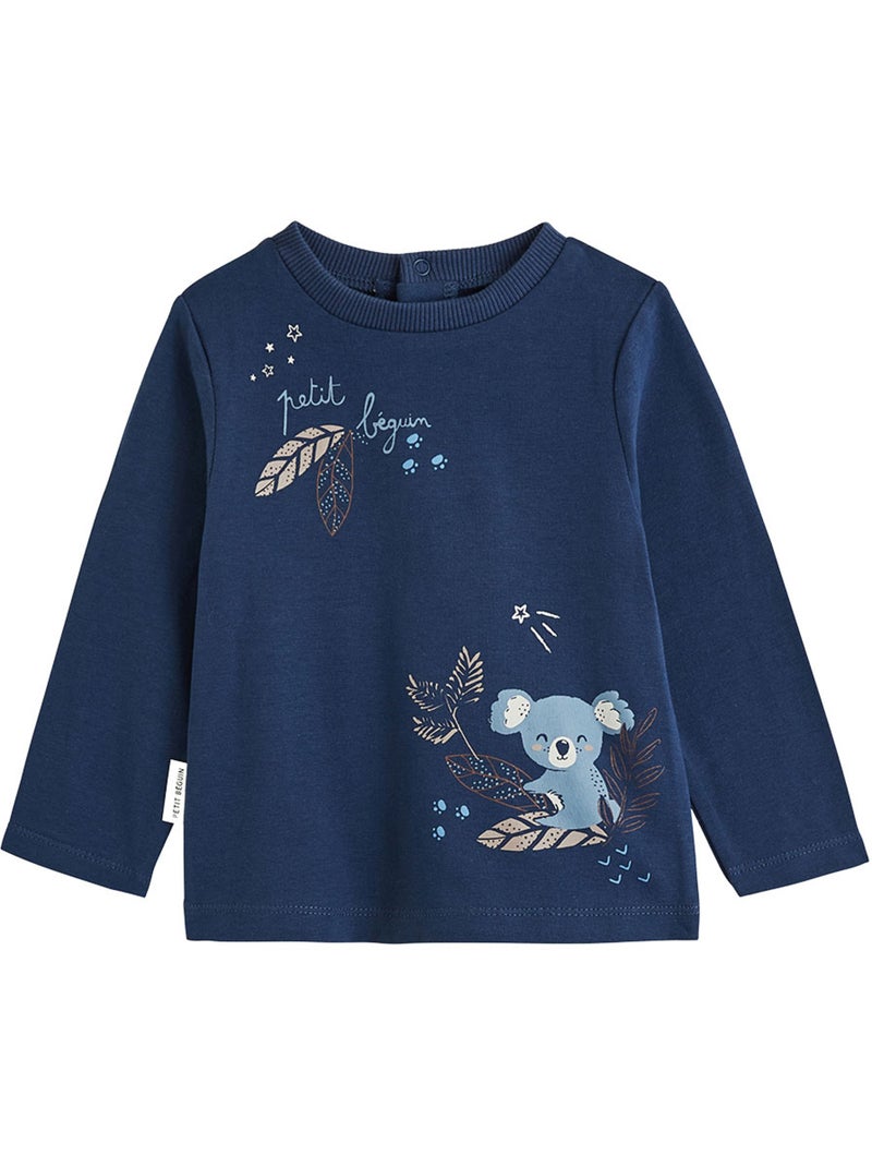 Lot de 2 t-shirts bébé manches longues mathéo Bleu - Kiabi