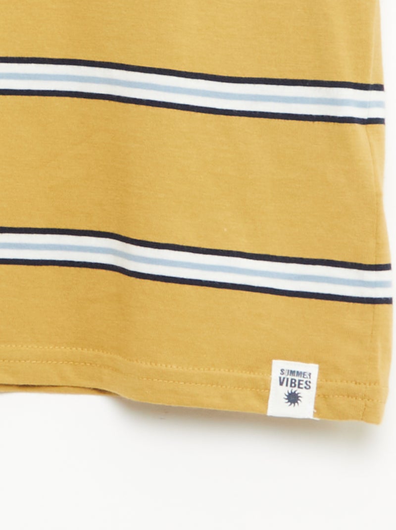 Lot de 2 T-shirts Beige - Kiabi