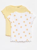 Lot de 2 t-shirts BLANC - Kiabi