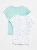 Lot de 2 t-shirts BLANC - Kiabi