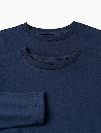 Lot de 2 T-Shirts en Coton à Manches Longues