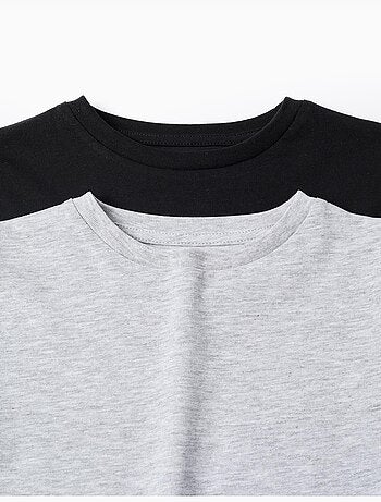 Lot de 2 T-Shirts en Coton à Manches Longues