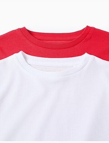 Lot de 2 T-Shirts en Coton à Manches Longues