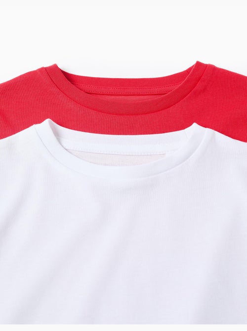 Lot de 2 T-Shirts en Coton à Manches Longues - Kiabi Lot de 2 T-Shirts en Coton à Manches Longues - Kiabi