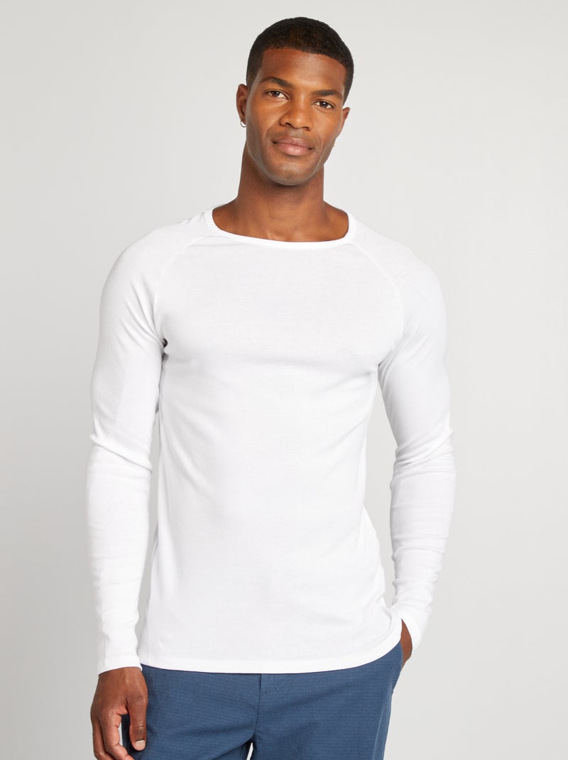 Lot de 2 t-shirts en coton Blanc - Kiabi