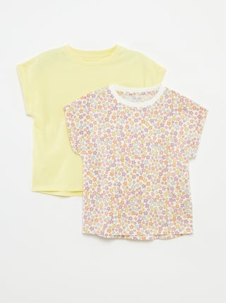 Lot de 2 t-shirts en coton