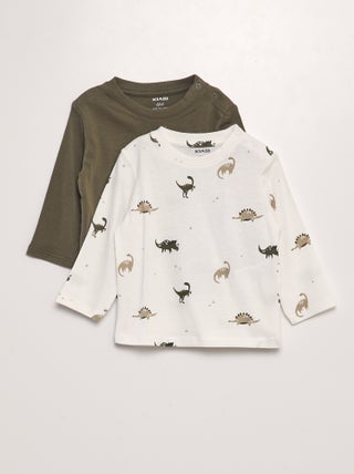 Lot de 2 t-shirts en coton