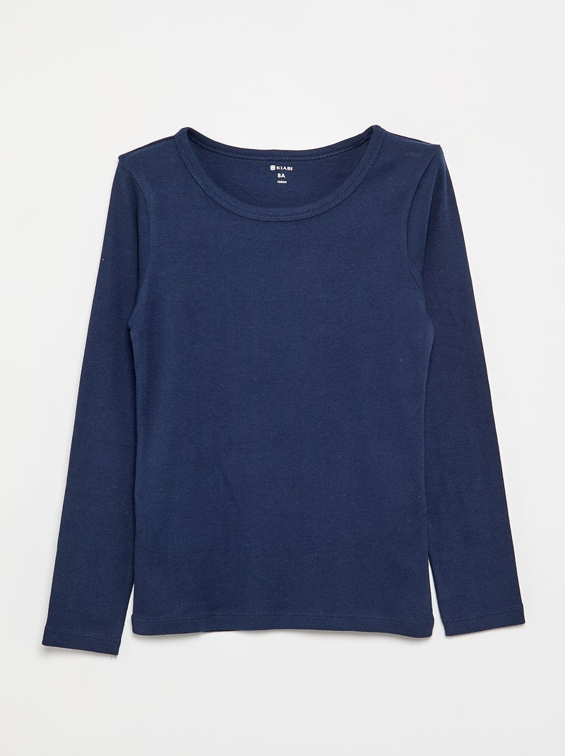 Lot de 2 t-shirts en jersey Bleu - Kiabi