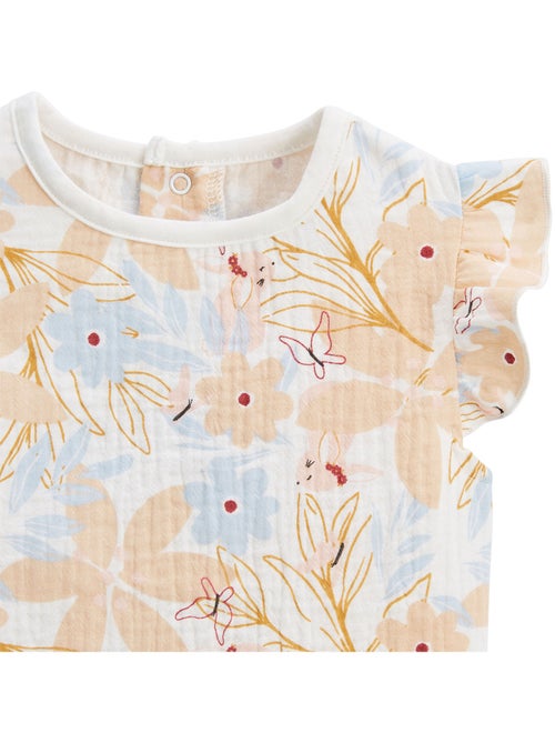 Lot de 2 t-shirts enfant manches courtes Praline - Kiabi Lot de 2 t-shirts enfant manches courtes Praline - Kiabi