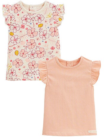 Lot de 2 t-shirts enfant manches courtes santa giulia