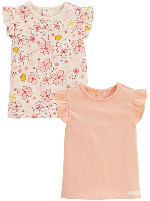 Lot de 2 t-shirts enfant manches courtes Santa Giulia - Kiabi Lot de 2 t-shirts enfant manches courtes Santa Giulia - Kiabi