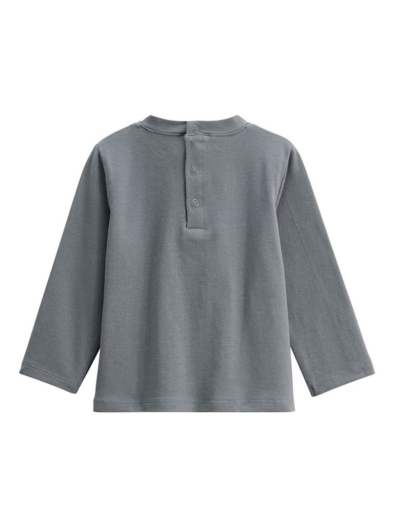 Lot de 2 t-shirts enfant manches longues Boavista Kaki - Kiabi