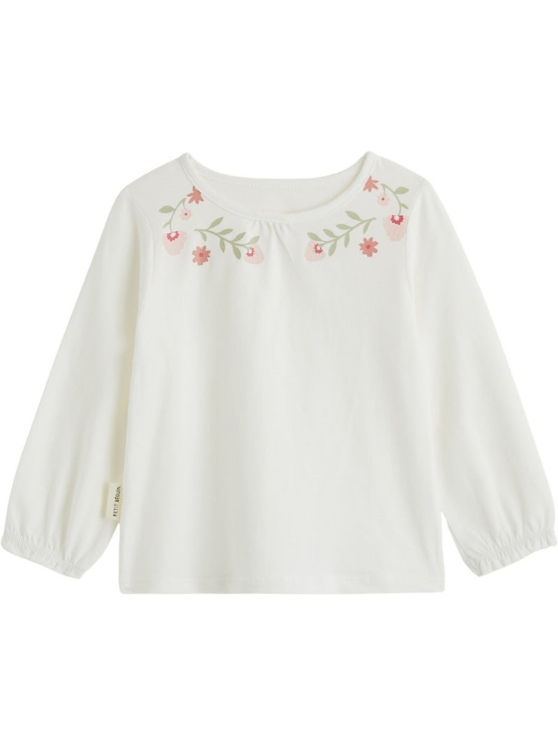 Lot de 2 t-shirts enfant manches longues Harmony Rose - Kiabi