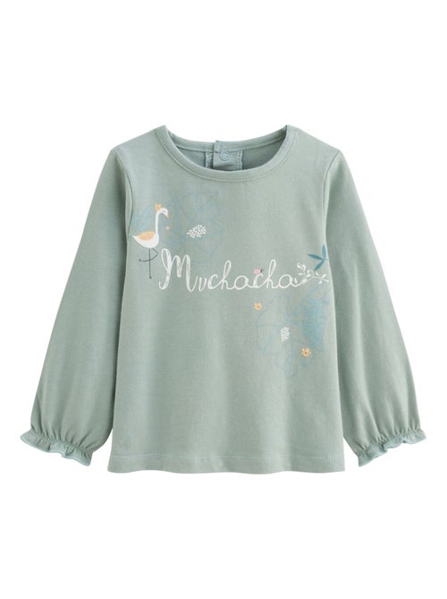 Lot de 2 t-shirts enfant manches longues Holamuchacha - Kiabi Lot de 2 t-shirts enfant manches longues Holamuchacha - Kiabi