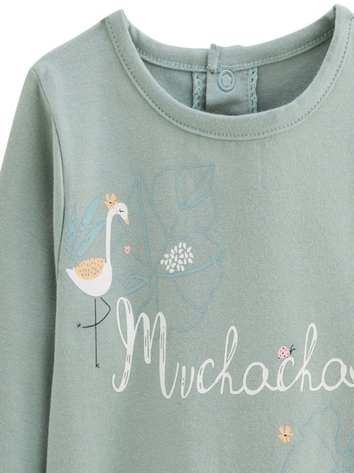 Lot de 2 t-shirts enfant manches longues Holamuchacha - Kiabi Lot de 2 t-shirts enfant manches longues Holamuchacha - Kiabi