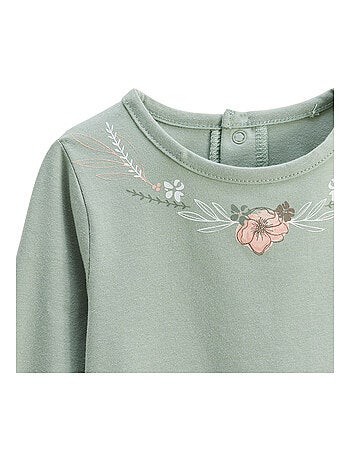 Lot de 2 t-shirts enfant manches longues lison