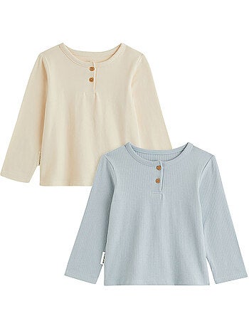 Lot de 2 t-shirts enfant manches longues voix lactée