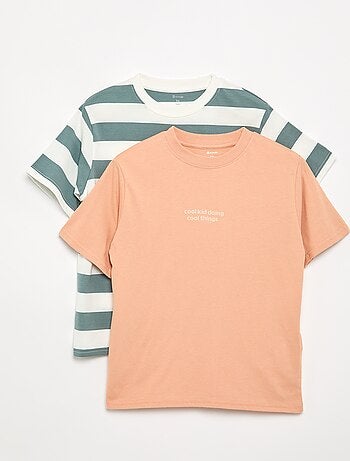 Lot de 2 T-shirts manches courtes imprimés