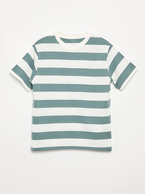 Lot de 2 T-shirts manches courtes imprimés - Kiabi Lot de 2 T-shirts manches courtes imprimés - Kiabi