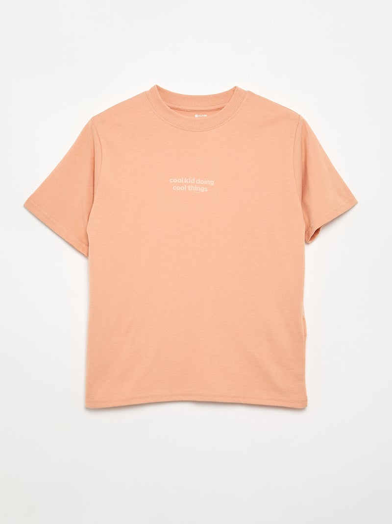 Lot de 2 T-shirts manches courtes imprimés Beige - Kiabi