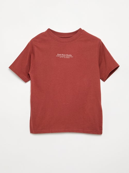 Lot de 2 T-shirts manches courtes imprimés - Kiabi Lot de 2 T-shirts manches courtes imprimés - Kiabi