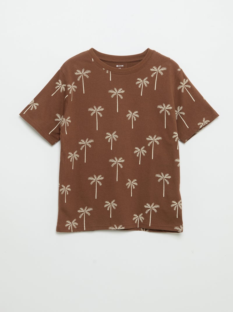 Lot de 2 T-shirts manches courtes imprimés Rouge - Kiabi