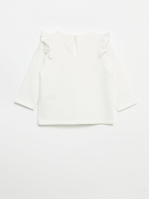 Lot de 2 t-shirts manches longues en jersey coton - Kiabi