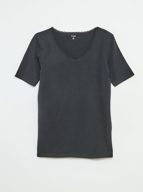 Lot de 2 t-shirts sous-vêtements - Kiabi